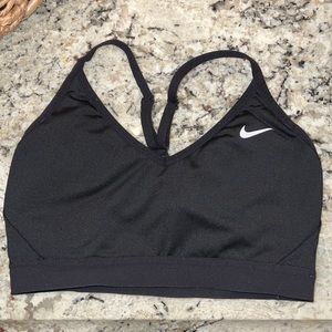 Black Nike sports bra size medium